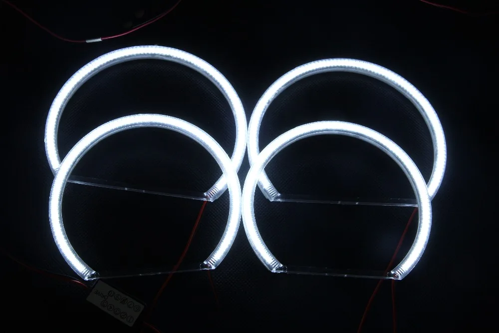 3014 LED 99 SMD Angel Eyes для BMW E46 комплект кольцевых гало без проектора белый (без фара
