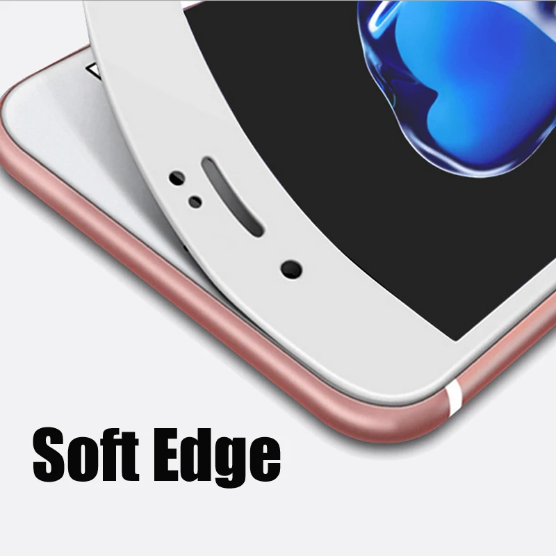 SMILYOU Full Screen Protector soft carbon fiber edge Tempered Glass for iPhone 6 Cover 6s plus Protective Film | Мобильные телефоны