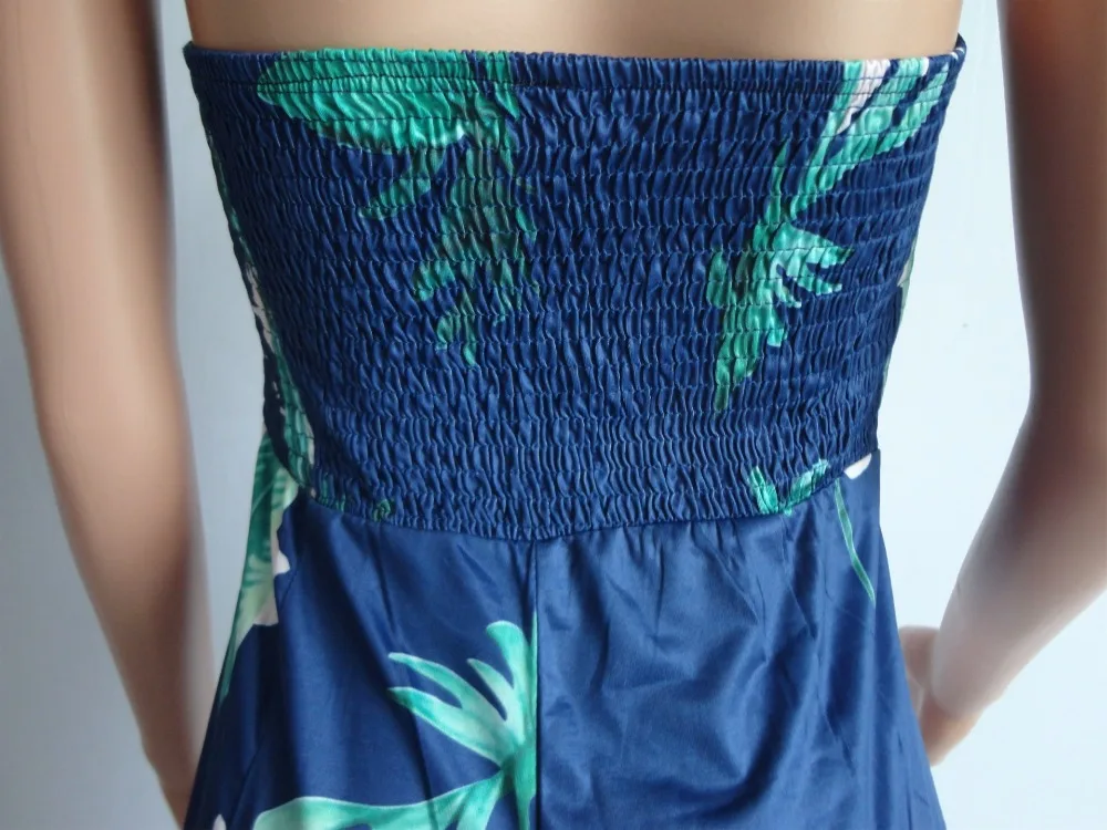 Без бретелек Для женщин Цветочный принт Лето Повседневное модные Комбинезоны