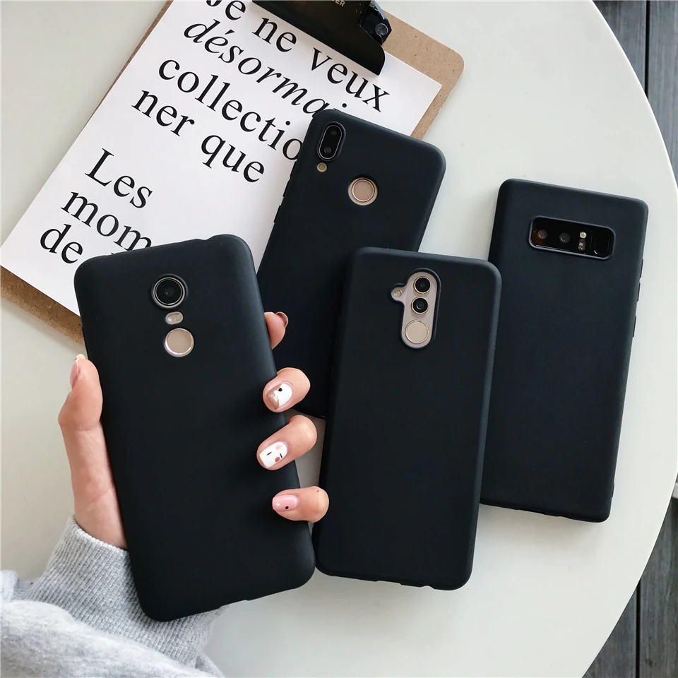 Тонкий матовый черный чехол для Meizu M9 M8 Note M6 M5 M3 M6T M5S M6S M3S Pro 6 7 Plus U10 U20 M15 M16 X8 Чехлы