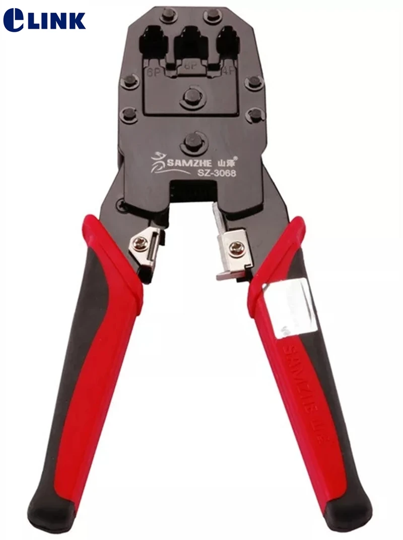

SAMZHE Crimping Plier for 4P/6P/8P Ethernet Wire Tracker RJ11/12/45 Cable Crimper Stripping&Telephone Cable Making free shipping