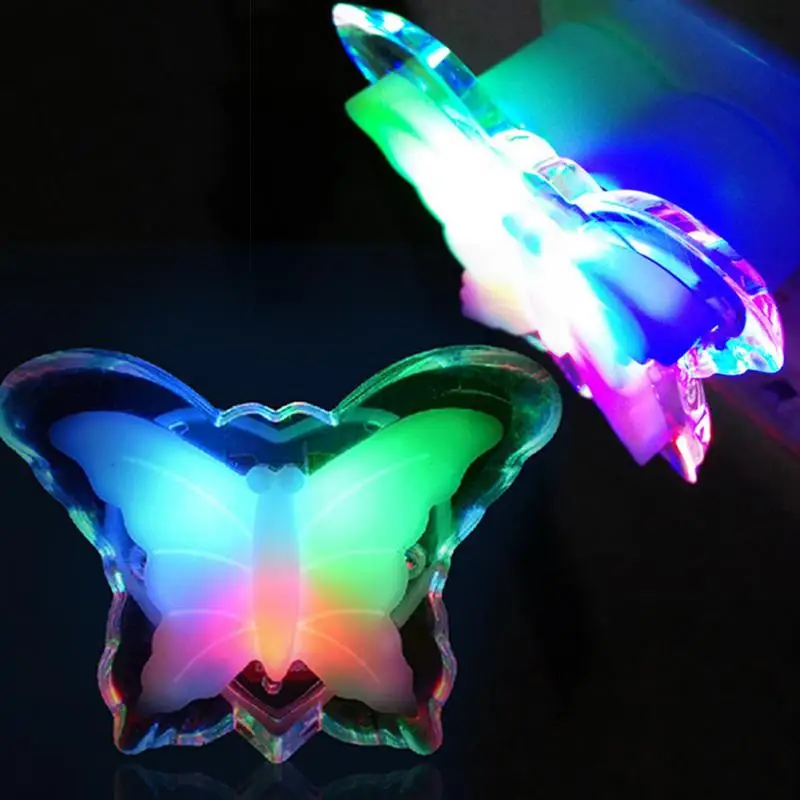 LED Бабочка ночной Светильник Энергосбережение Прекрасный Цвет RGB Романтический
