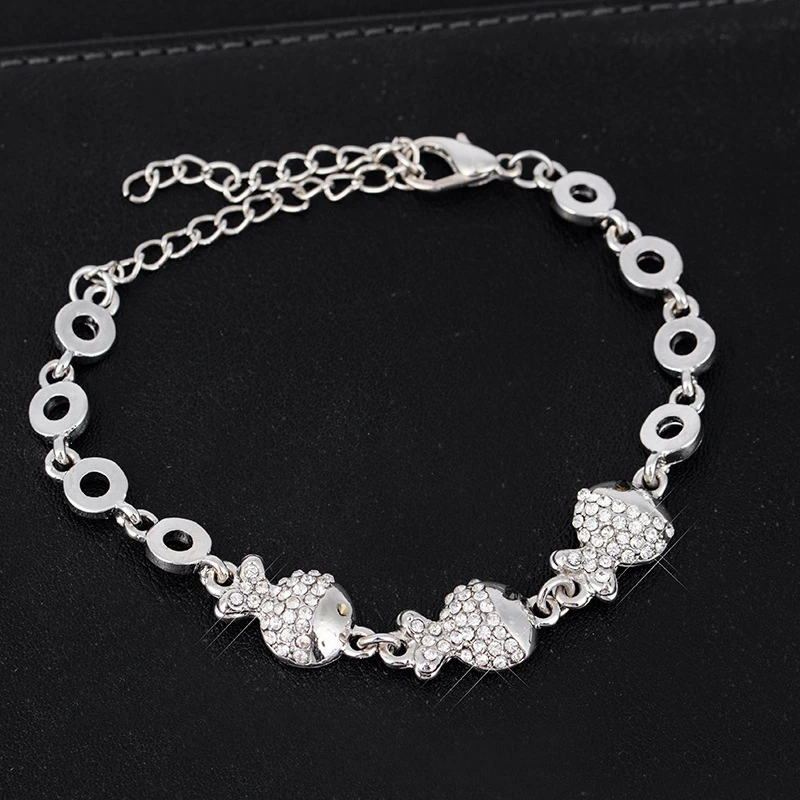 Fashion Colgante Oso Long Necklace Fish Sweater Necklaces Rhinestones for Women Birthday Gift T1319 | Украшения и аксессуары