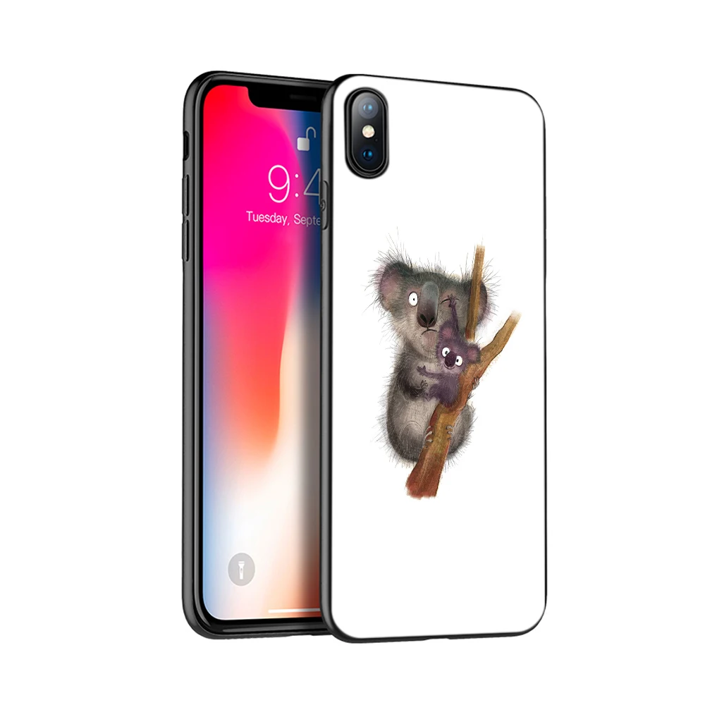 Черный чехол из ТПУ для iphone 5 5s se 6 6s 7 8 plus x 10 силиконовый XR XS 11 pro MAX с портретом