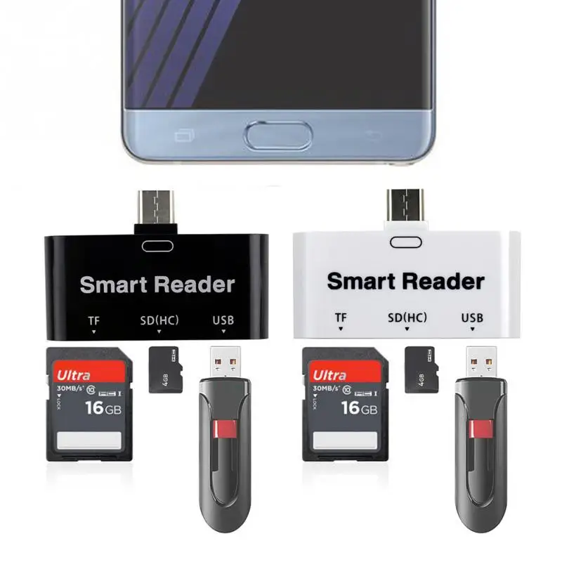 Многофункциональный адаптер для карт памяти USB 3 1 Type C устройство чтения TF SD OTG