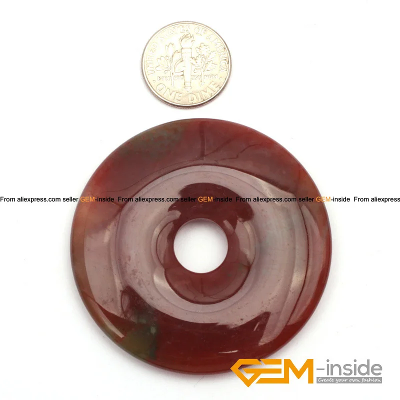 Бисер в форме пончика из индийского сердолиана 50 мм бисер натурального камня для