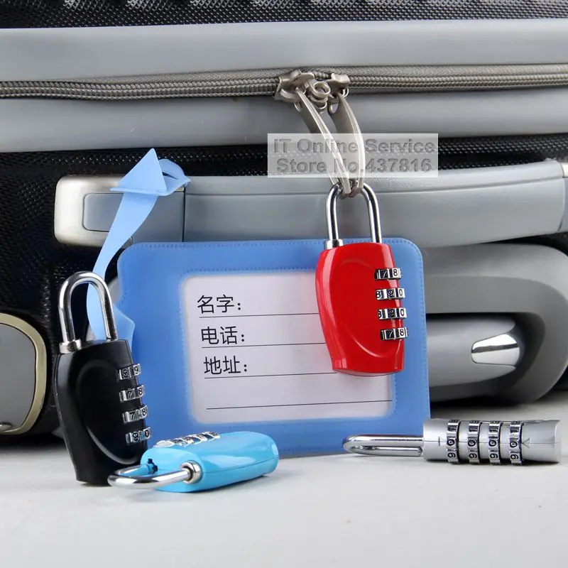 1 шт. 4 цифры комбинированный замок с паролем металлический Дорожный чемодан
