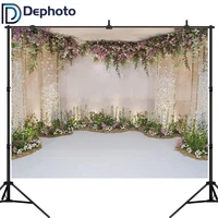 dephoto white floral photo backgrounds 3d flower wedding shower photography backdrops party decoration supplies booth banner