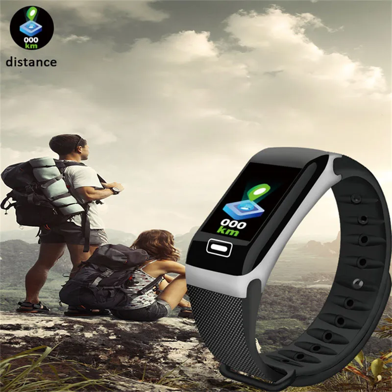 LIGE Smart Sport Bracelet2019New IP67 Водонепроницаемый Фитнес умный Браслет монитор сердечного