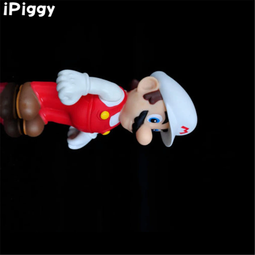 5 &quotНовый Супер Марио фигурка игрушка белая шляпа мм|super mario|mario action figurefigure toy |