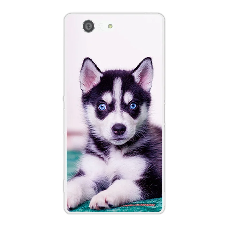 Чехол для Sony Xperia Z3 Compact/Z3 Mini прозрачный силиконовый мягкий ТПУ чехол Funny Cat чехлы