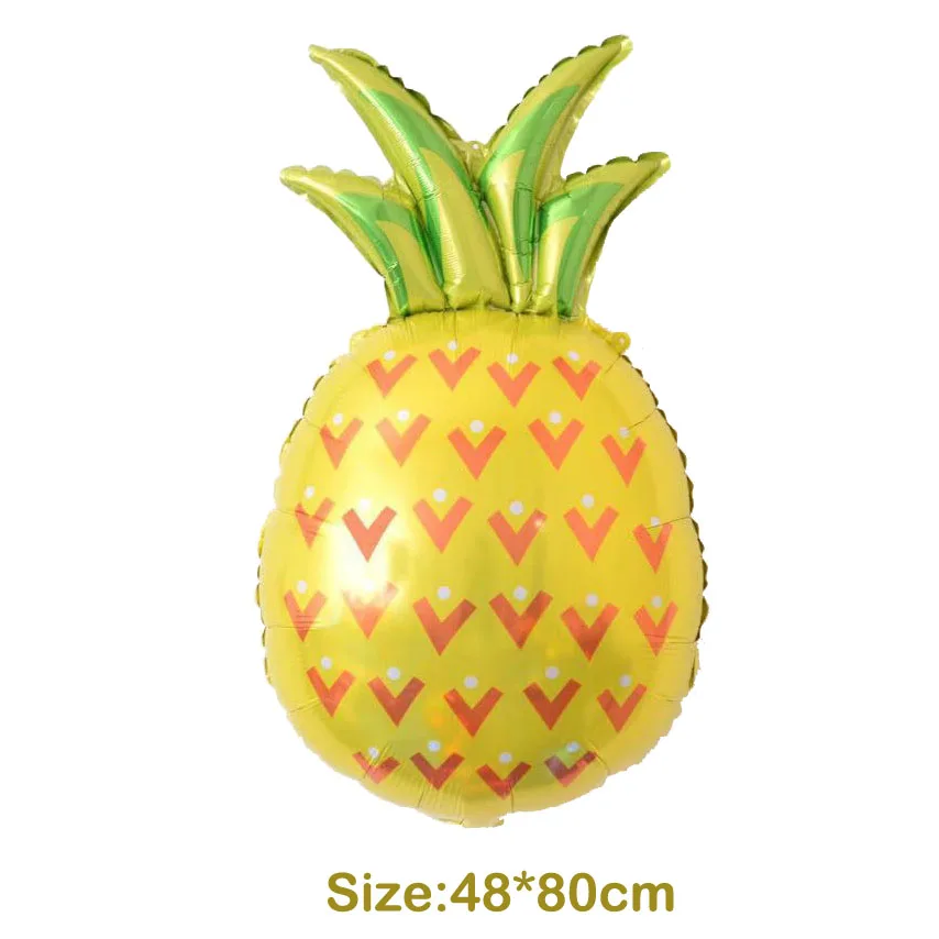 pineapple Новые фрукты овощи мультфильм арбуз/ананас/авокадо фольги воздушный шар День рождения декоративный шар для вечеринки мороженое прекрасные детские игрушки - Цвет: pineapple