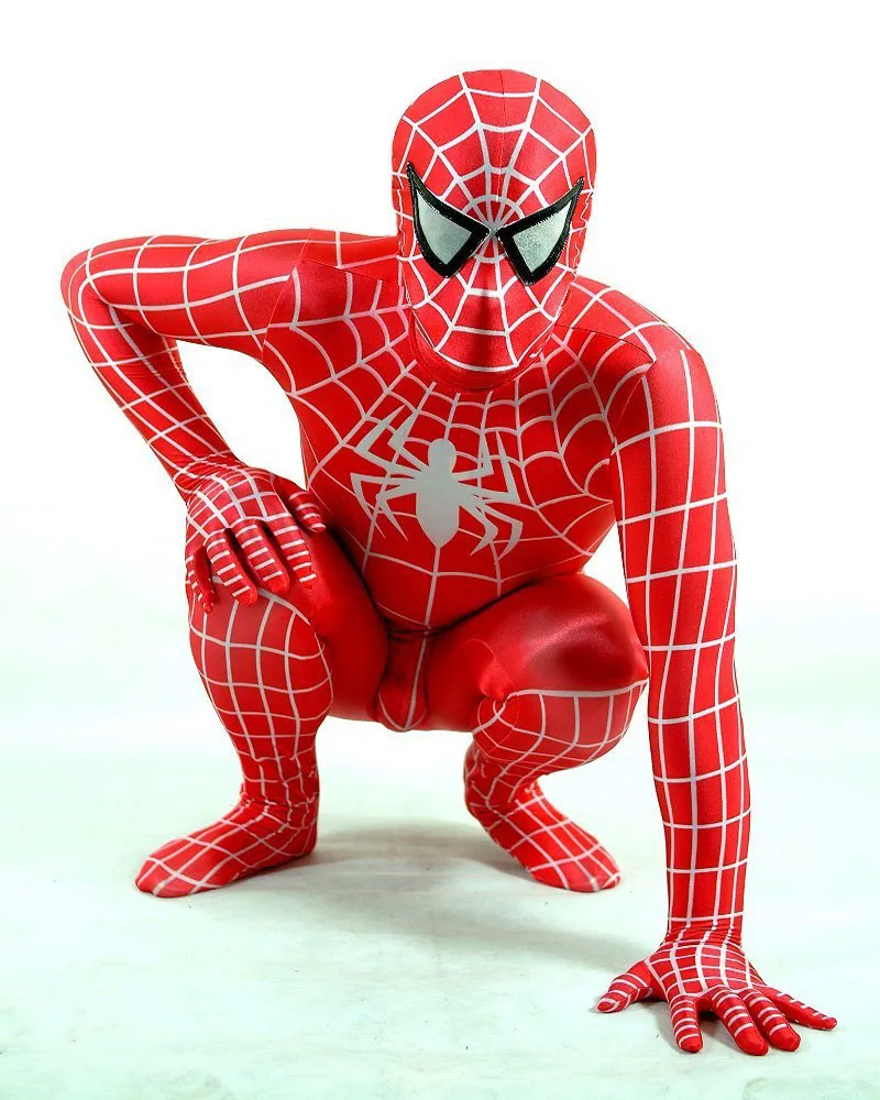 Косплей Синий лайкра/купальник из спандекса Человек паук Герой зентай костюм для