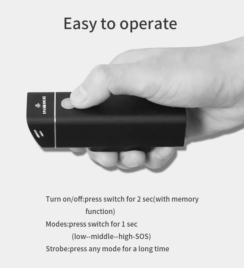 INBIKE, новинка, Usb Перезаряжаемый велосипедный светильник, передний руль, велосипедный светодиодный светильник, вспышка, светильник фонарь, головной светильник, Аксессуары для велосипеда