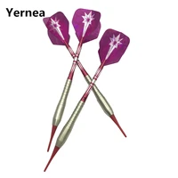 yernea high quality 3pcsset 19g electronic darts profession soft tip dart match darts copper body aluminum alloy shaft