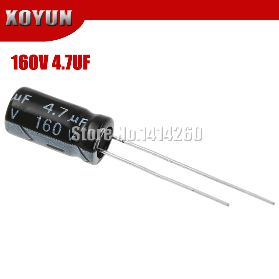 

20 шт. высокое качество 160V4.7UF 6*11 мм 4,7 UF 160V 6*11 электролитический конденсатор