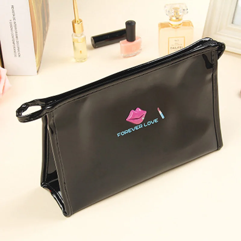 

Candy Waterproof Makeup Pouch PU Leather Girls Travel Cosmetic Bag Small Make Up Organizer Storage Beauty Case