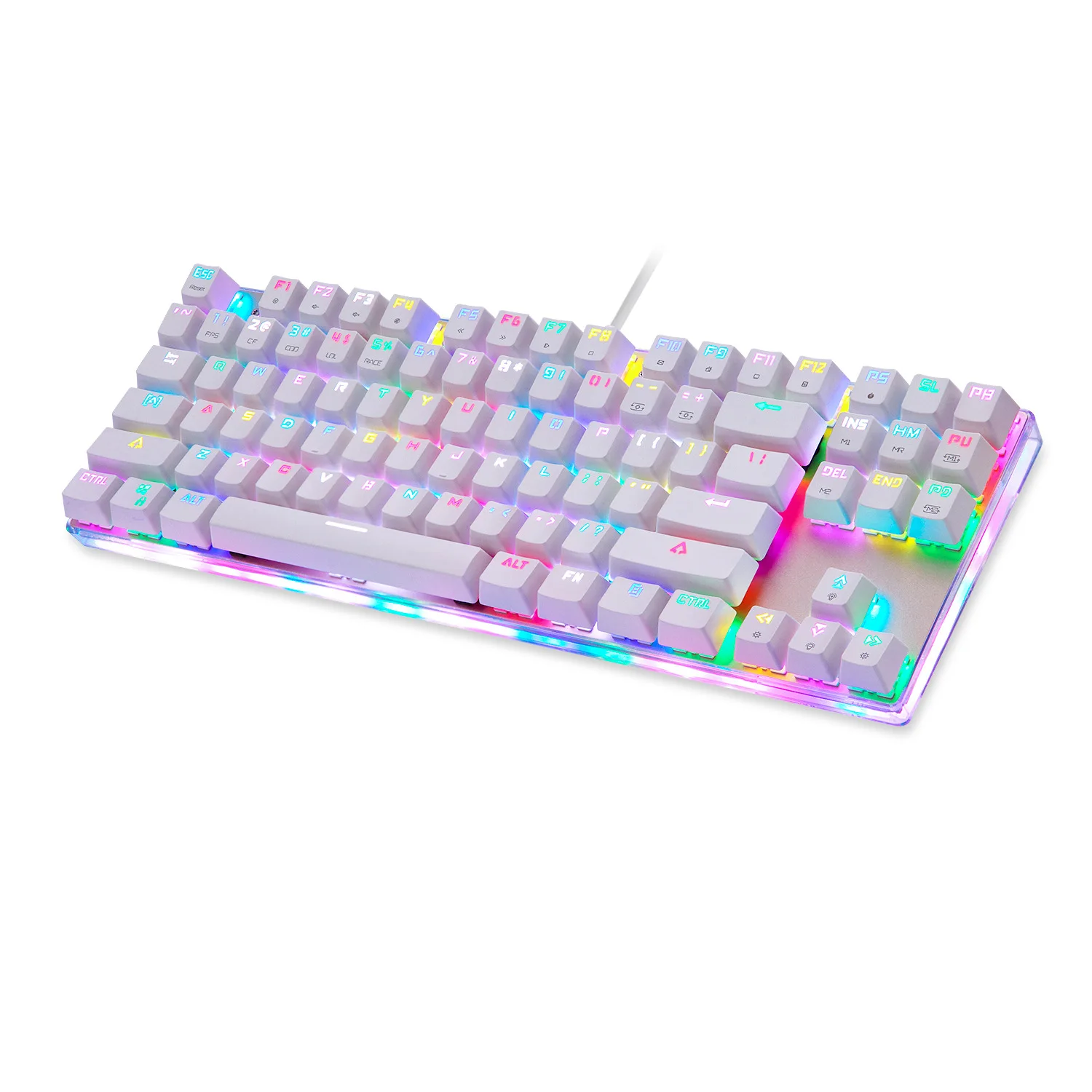 Новый K87S Игры Механическая клавиатура RGB подсветкой полный ключ не спешат 10 видов