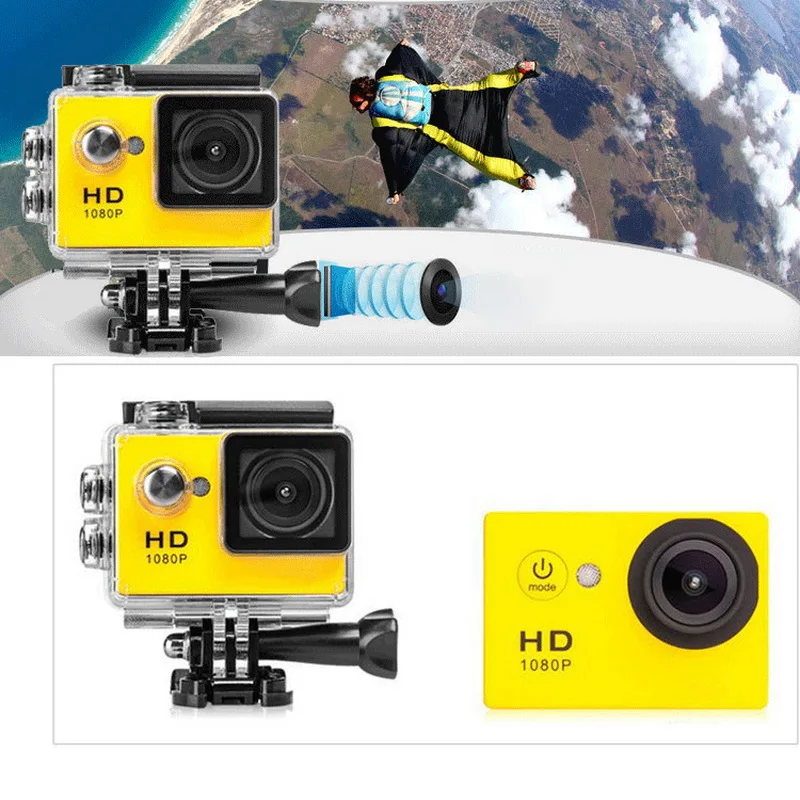 Автомобильная камера Ultra HD 4 K, камера заднего вида, водонепроницаемая, 2 дюйма, 1080 p, автомобильная камера, Спортивная, водонепроницаемая, циклическая запись