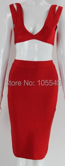 Платье облегающее женщины привлекательный красный с v-образным вырезом