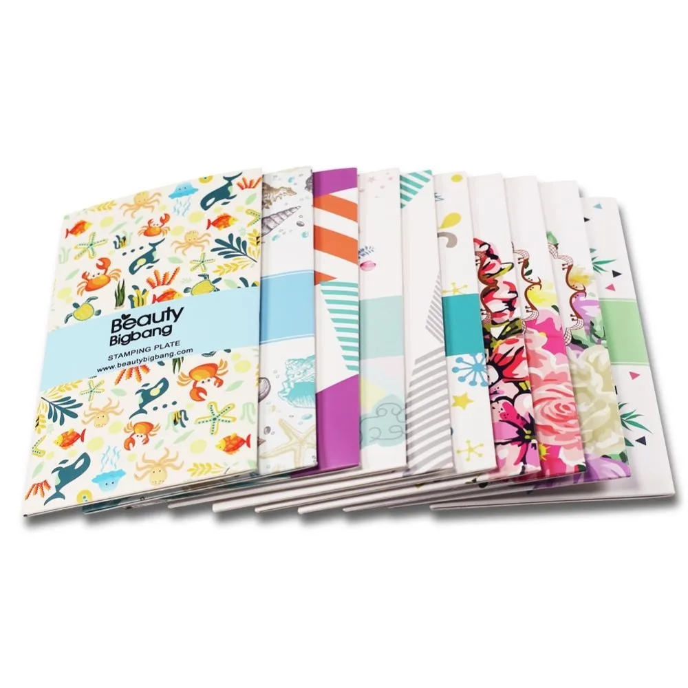 BeautyBigBang 6*12 см лак для ногтей 10 шт. набор дизайна прямоугольник Летний цветок