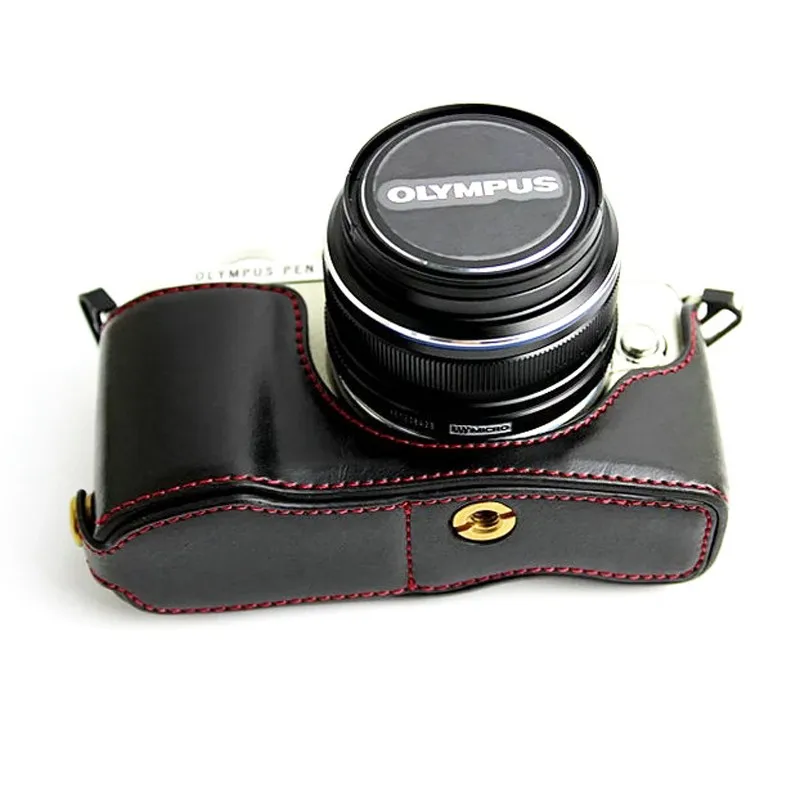 Из искусственной кожи Камера сумка для цифровой камеры Olympus Pen Lite E-PL7 E-PL8 E-PL9