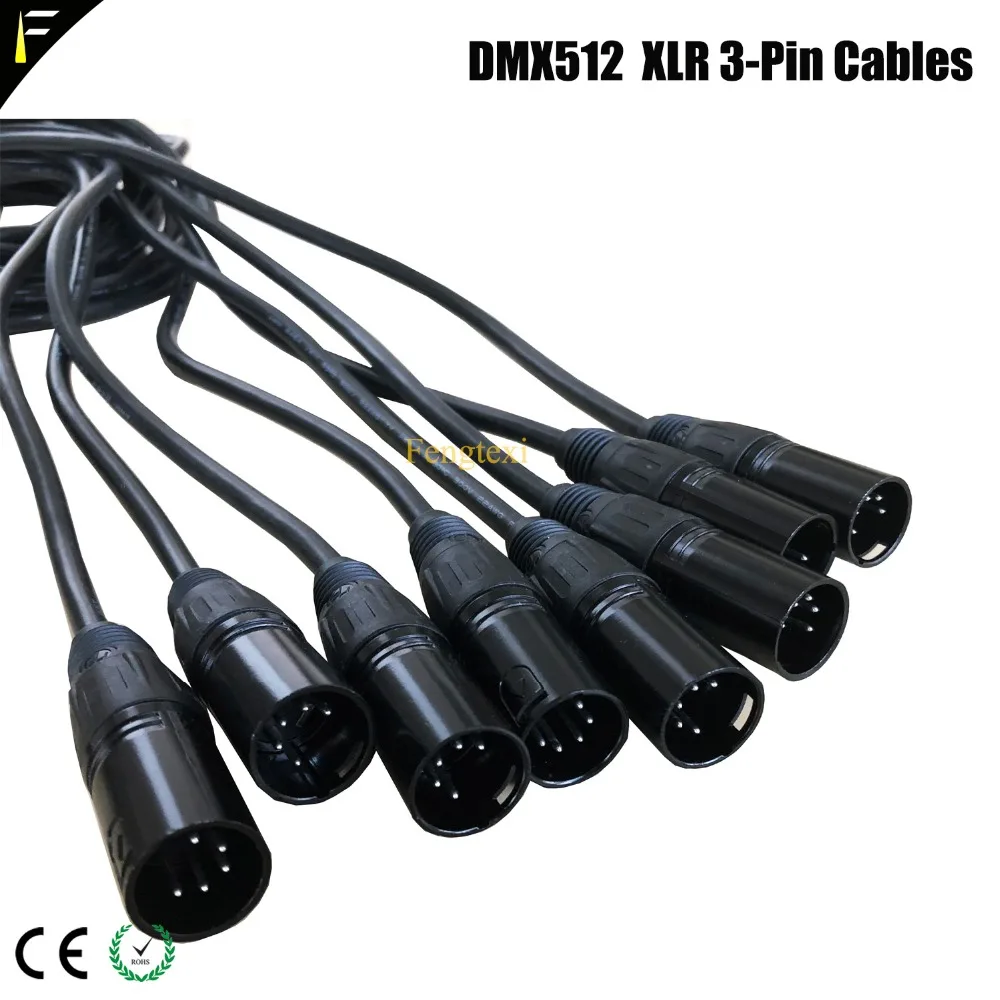 4 шт./лот XLR кабель 5 Pin DMX парные электрические кабели для сигнала 2m3m5m луча