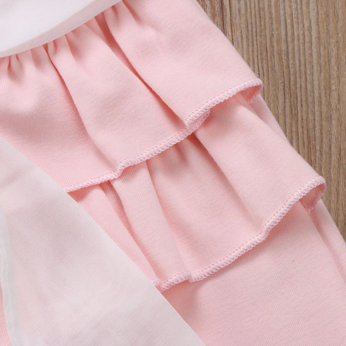 Многослойные штаны с оборками для маленьких девочек длинные брюки малышей