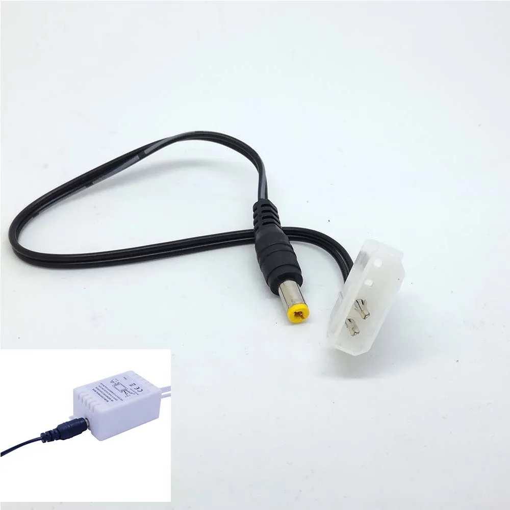 ПК 4PIN Molex 5,5 мм x 2,1 мм DC Мощность кабель Шнур адаптер 12 V/2A для блок управления RGB светодиодный