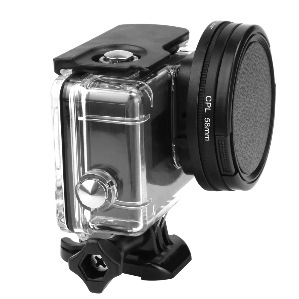 MINIFOCUS 58 мм CPL фильтр с крышкой объектива и адаптером для GoPro Hero 7 5/6 оригинальный