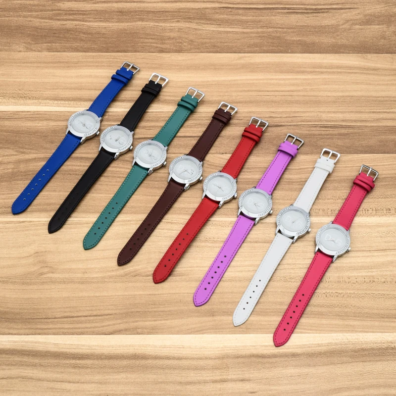 

relogio feminino2018New Brand Quartz Lady Watch hodinky Women Casual Rhinestone Leather Wristwatch Gift Wristwatches reloj mujer