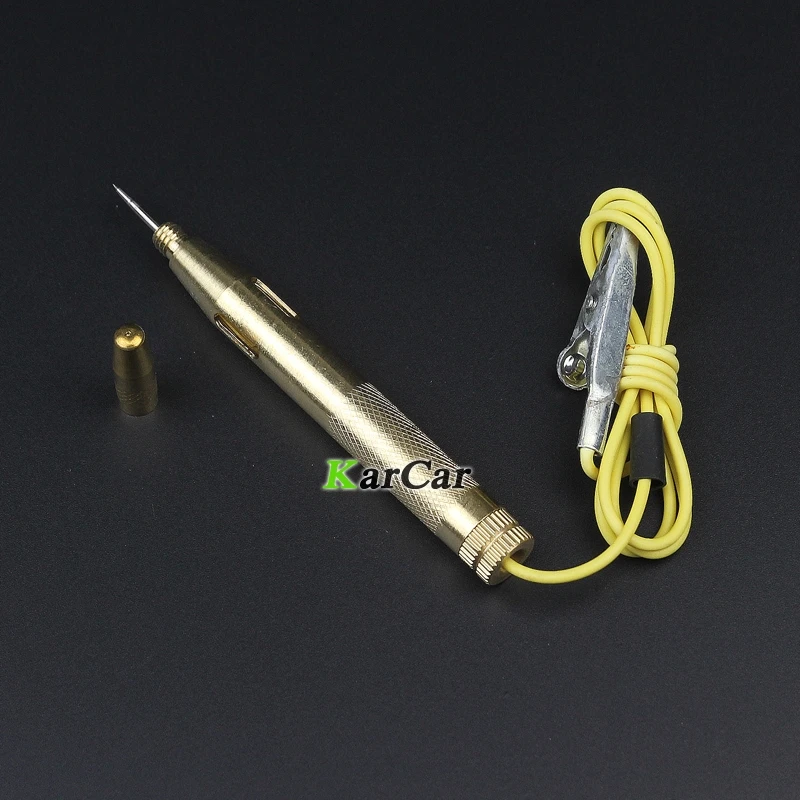 Новый Медный DC 6V/12V/24V тестер напряжения автомобиля тестовая ручка для мотоцикла