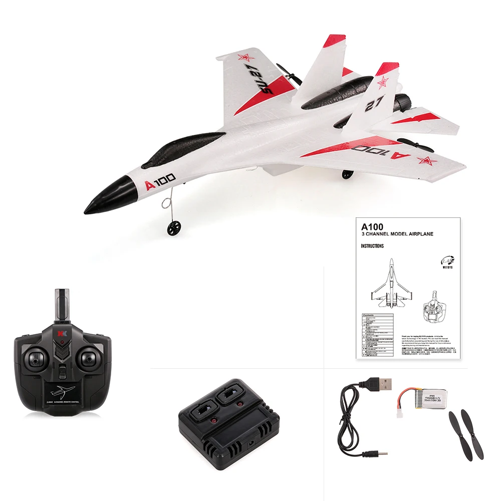 XK A100-SU27 EPP 340 мм размах крыльев 2 4G 3CH RC самолет с фиксированным крылом | Игрушки и