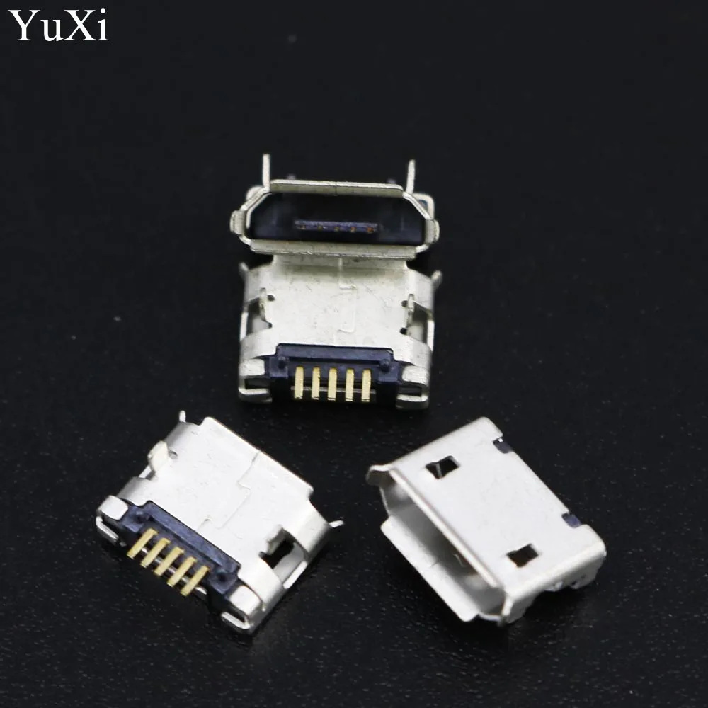 10pcs G21 Micro USB 5pin DIP Female Connector For Mobile Phone Mini Charging Socket Curly Mouth High Quality Sell At A Loss |