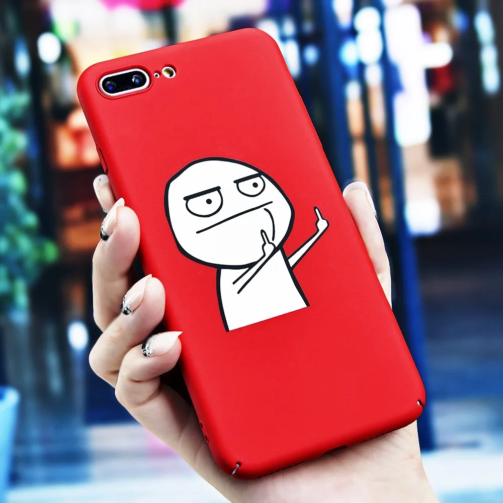Artisome средний палец телефонные чехлы для iphone 8 чехол 6 6s 7 Plus X 360 с рисунком Жесткий