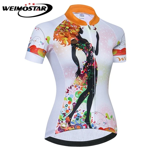 CD5804 Weimostar Велоспорт Джерси для женщин Горные Джерси Ropa ciclismo Лето короткий рукав горный велосипед одежда Одежда Топы - Цвет: CD5804