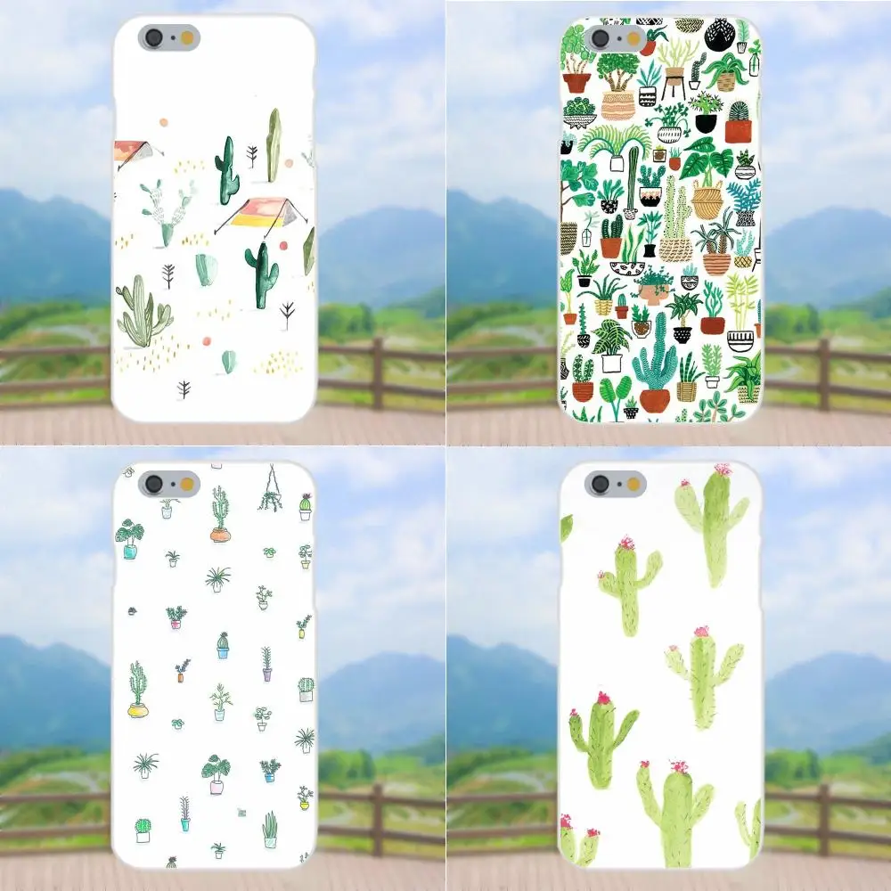 2019 простой с изображением кактуса в горшке ТПУ чехол для печати samsung Galaxy Note 5 8 9 S3 S4