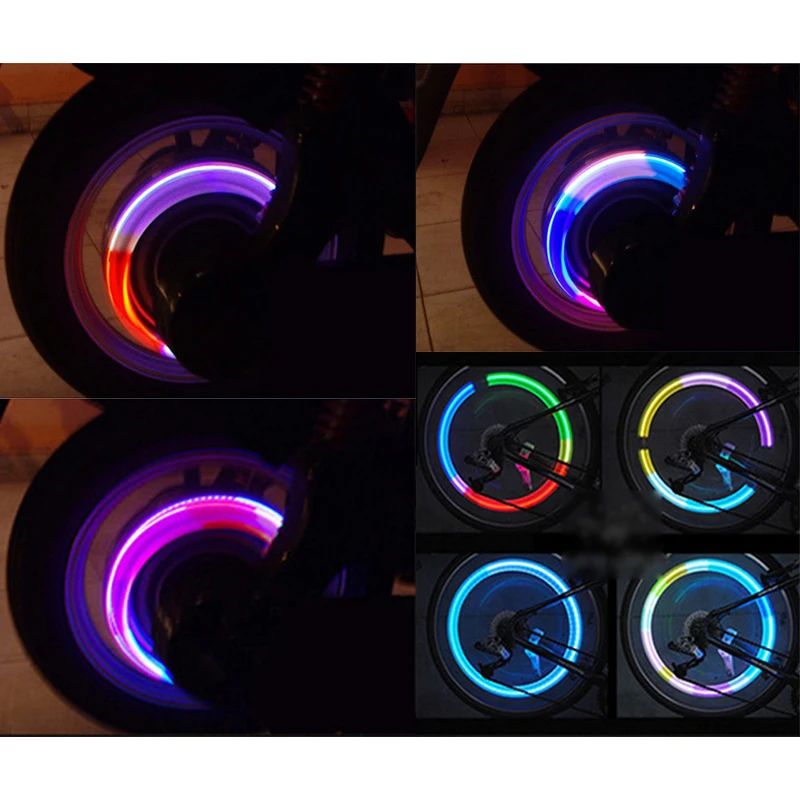 KSOL для велосипеда мотоцикла машины колпачки клапанов неоновые лампы колес|valve