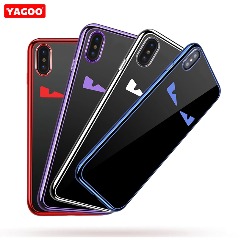 Для iphone x Чехол оснащен Защитные Мягкий Силиконовый ТПУ чехол 360 Защитный Ультра
