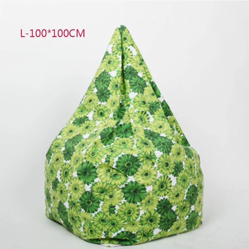 L-100X100CM Чехол для стула, сумки для фасоли, без наполнения, для дома, гостиной, дивана, кровати, ленивый, Повседневный, татами, фасоли, сумки, чехлы для стула для взрослых - Цвет: L-100X100CM