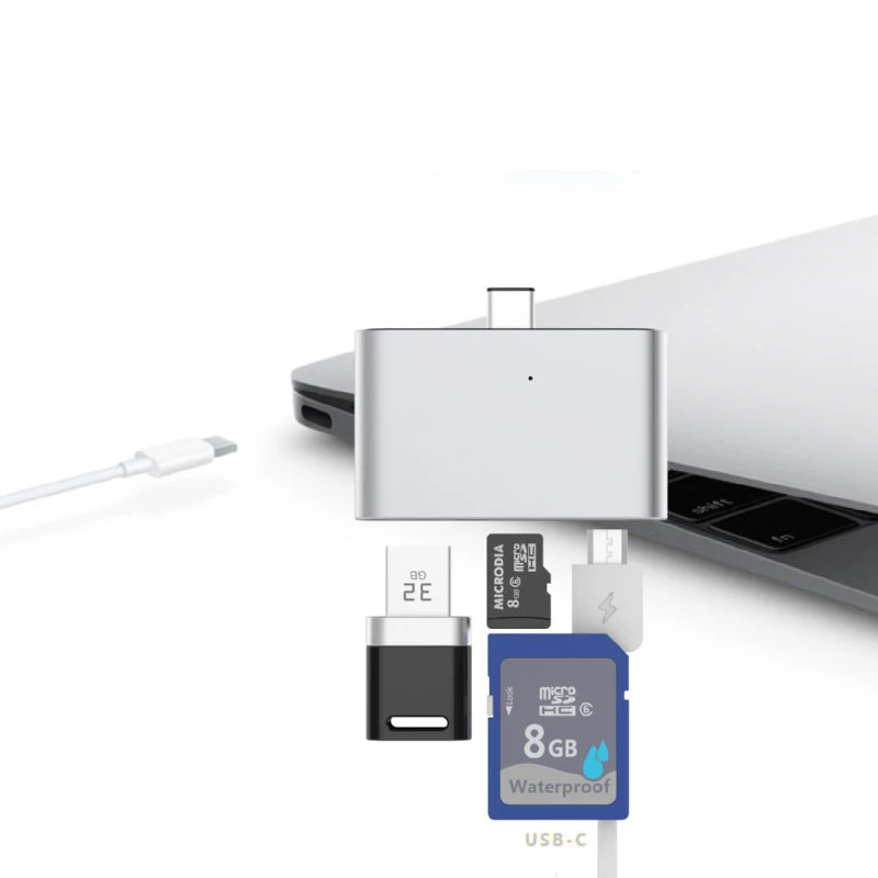 OTG USB3.1 тип c кардридер USB C к USB2.0 SD TF Micro многофункциональный переходник для