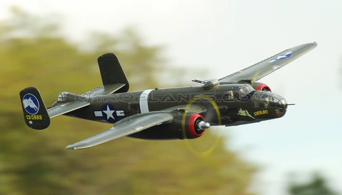 FMS 1400 мм/1 4 м Gaint Warbird B 25/B25 Mitchell Green новейшая версия PNP большие масштабные