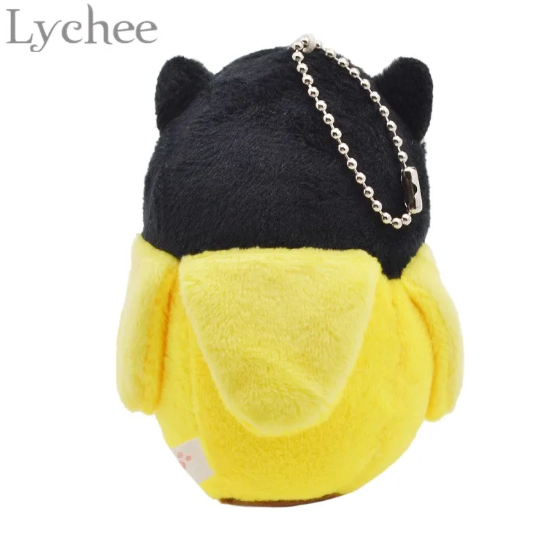 Личи 1 шт. милый плюшевый Bananya банан брелок с котом брелок Рисунок Kawaii мягкая игрушка, кукла подвесной кулон