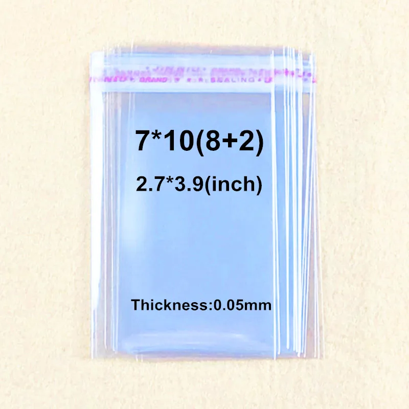 

2000 X 7x10cm Clear Self Adhesive Seal Plastic Bags OPP Express Packing Bag Jewelry Pouch Wholesale