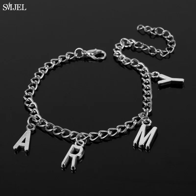 SMJEL в стиле панк Jimin армейская модель для женщин и мужчин ювелирные изделия
