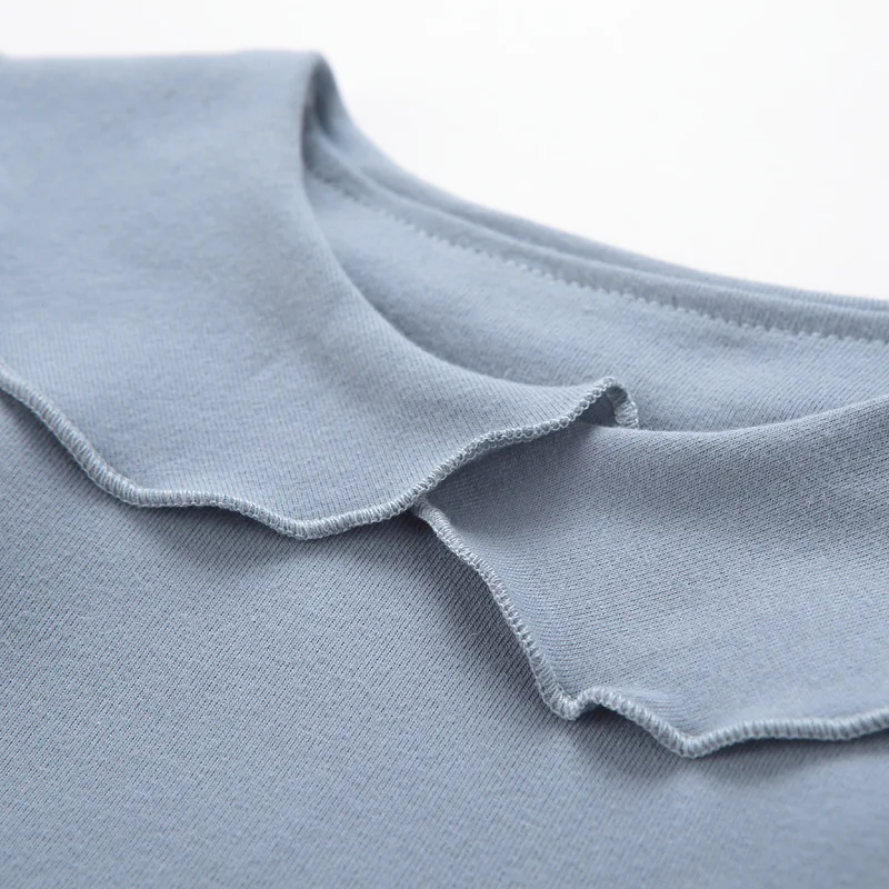 Детская хлопковая блузка с длинным рукавом оборками | одежда и обувь