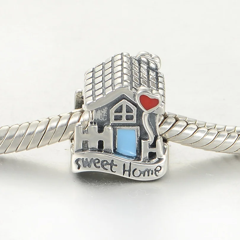 Новинка! Оригинальные Твердые бусины из стерлингового серебра 925 пробы Милая