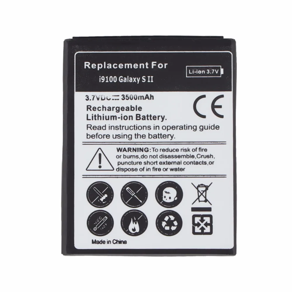 Мобильный телефон аккумулятор для Samsung Galaxy S2 I9100 I9103 I9105 реальная емкость 3500 мАч