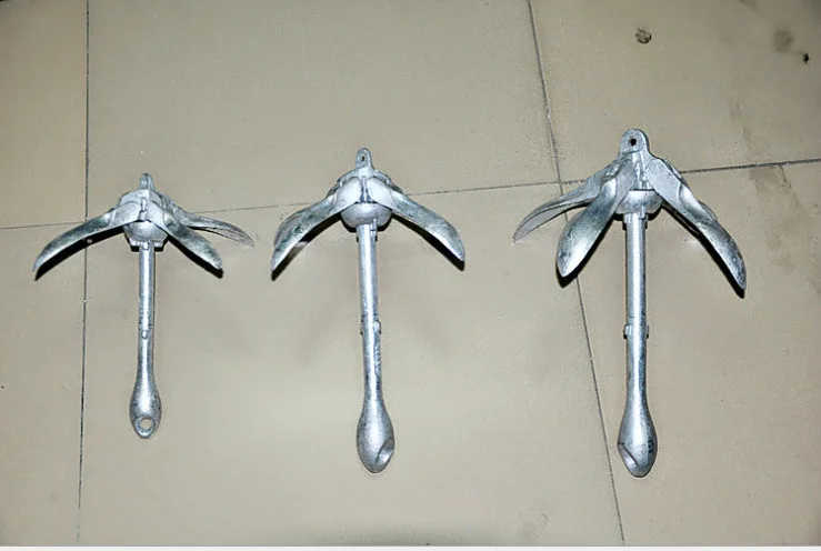 41 см якорь стальная Складная подвесная Оловянная Антикоррозийная резиновая