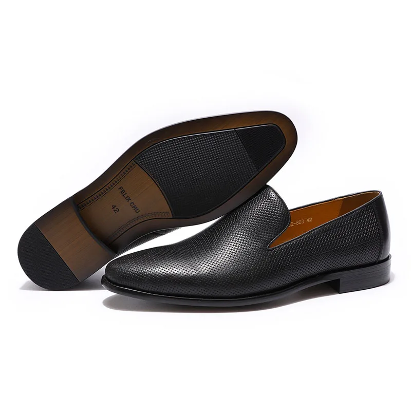 Brand High Quality Men Loafers Shoes Casual Business Leather for Slip On Pointed Toe Dress Wedding Party | Обувь